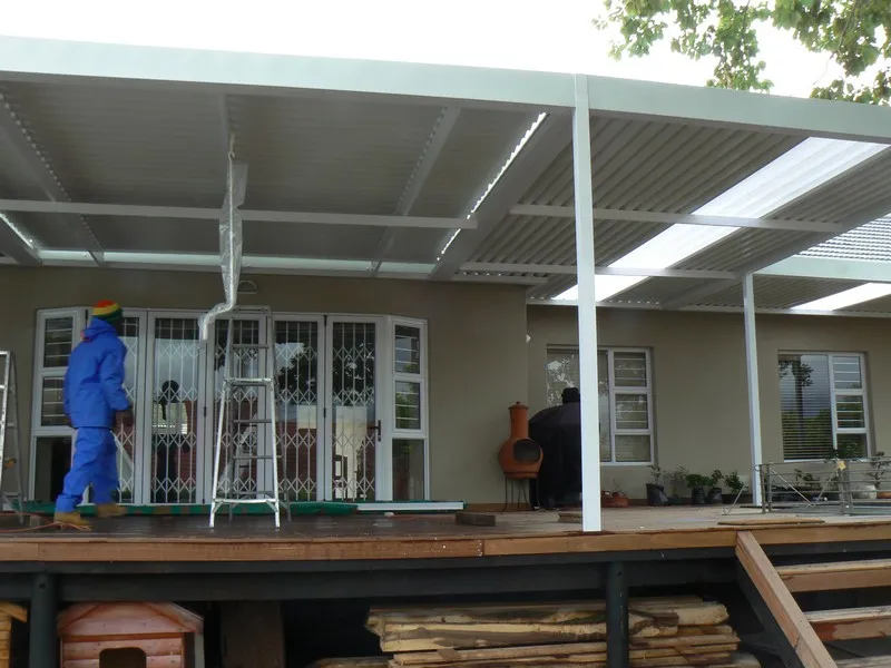 Aluminium awning installation by AL Patio Solutions