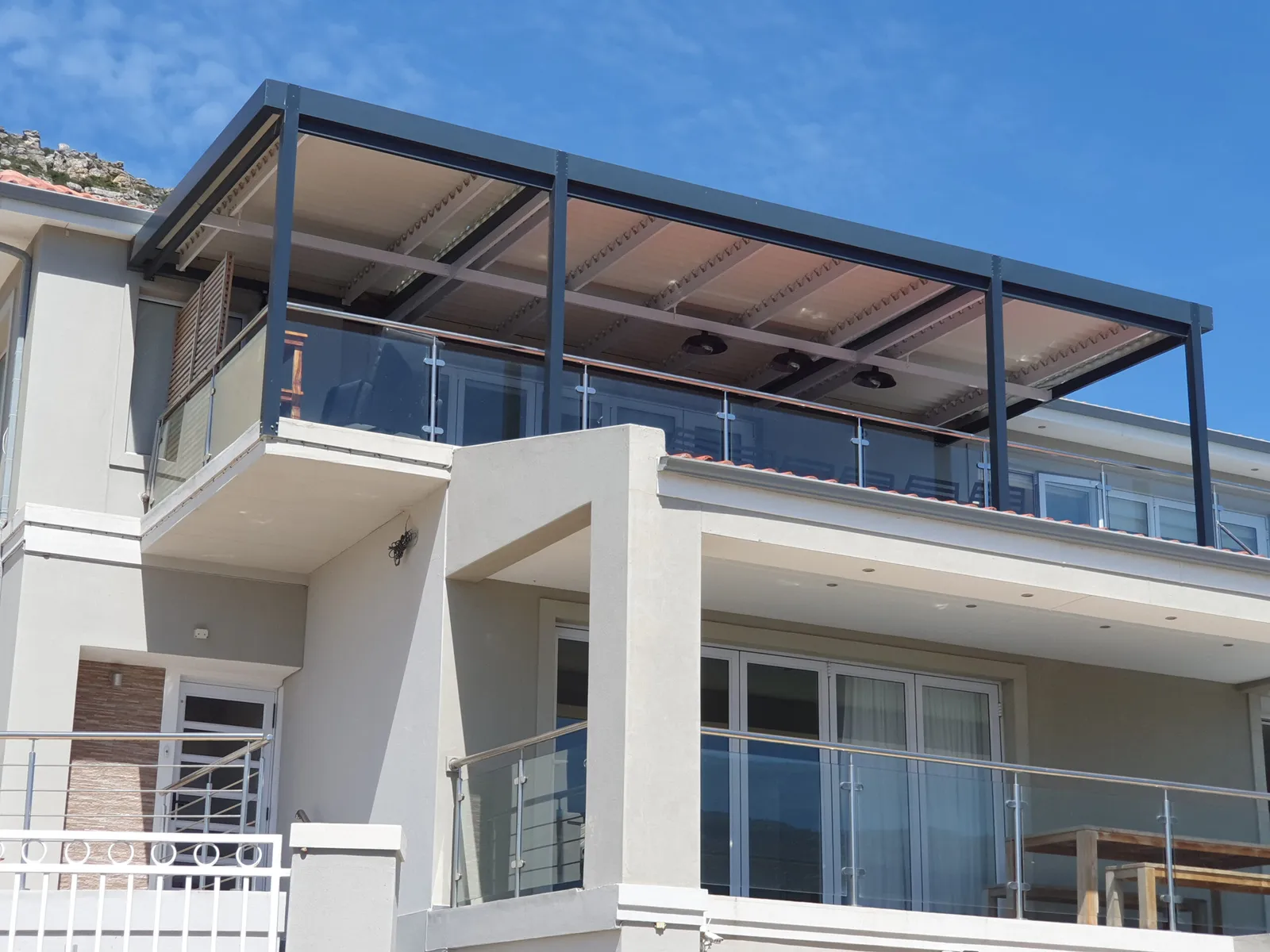 Aluminium awning installation by AL Patio Solutions