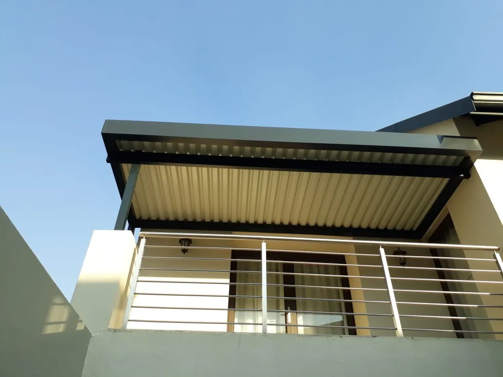 Aluminium awning installation by AL Patio Solutions