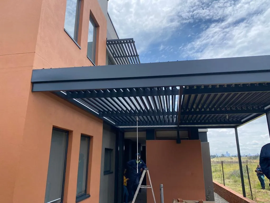 Aluminium awning installation by AL Patio Solutions