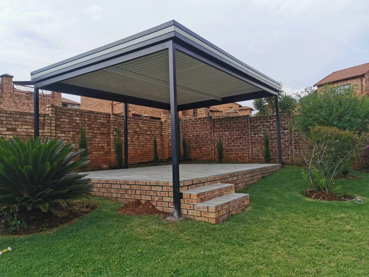 Aluminium awning installation by AL Patio Solutions