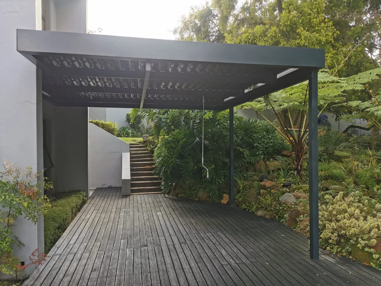 Aluminium awning installation by AL Patio Solutions
